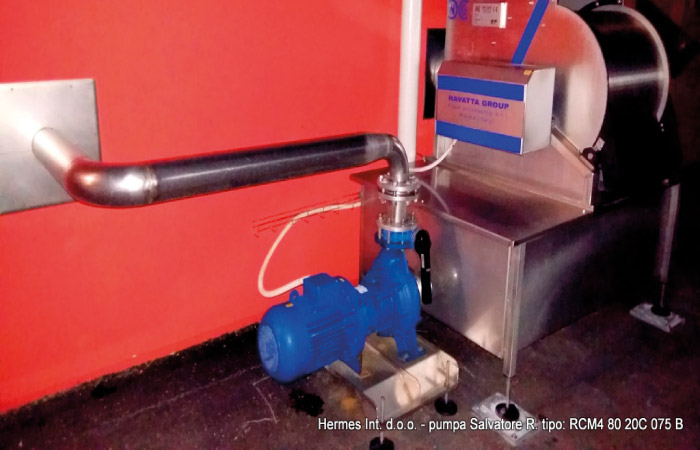 Pompe centrifughe settore alimentare